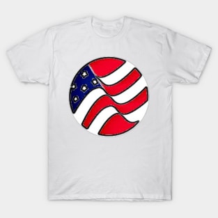 American Flag Sketch T-Shirt